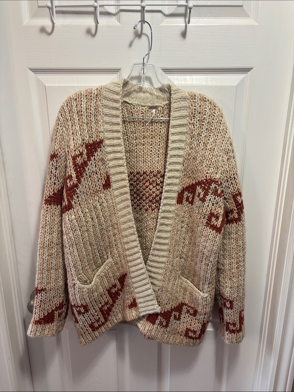 Free People Time And Again Pattern Cardigan